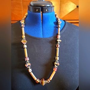 Earth tone necklace.